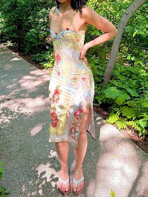 スタイリッシュ 膝の長さ 緊密なドレス 服装 XL サイズ V ネック 緊密なドレス 最新ファッション