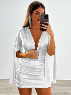 固い色 パッケージ ヒップドレス 長袖 スリムセクシーバッグ スカート 女性