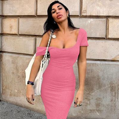 春夏 カスタム 新ファッション セクシー ハルター 短袖ドレス