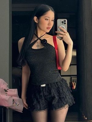 新しいファッション セクシーなスパイス 刺さった dantel up ハルター スリム腰 固い色のベスト