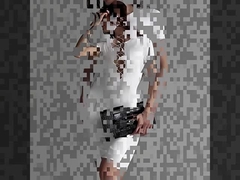 ファッション ホール セキシー スリムフィット 腰 短袖のドレス